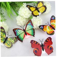 Radiant 3-Inch LED Butter-fly Wall Decor (Pack of 1, includes 2 butterflies
