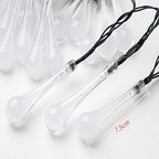 12 LED 3 Meter Waterdrop Decorative String Lights, Fairy Lights (Warm Yellow ,Corded electric,Plastic)
