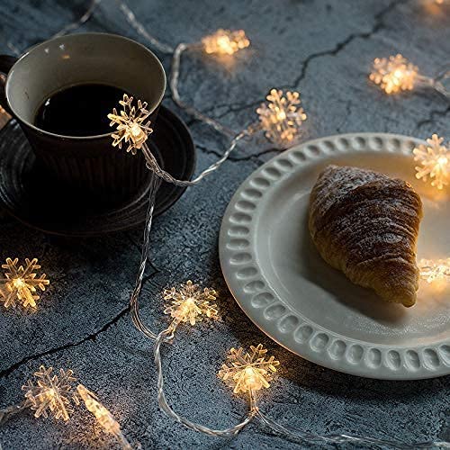 Silicone Flower LED String Lights – 10 LED, 3 Meter Warm White Copper Wire Fairy Lights
