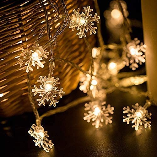 Silicone Flower LED String Lights – 10 LED, 3 Meter Warm White Copper Wire Fairy Lights