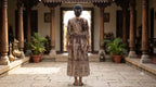 Black Kalamkari Anarkali Gown | Elegant Cotton Ethnic Wear Dress for Women