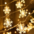 Silicone Flower LED String Lights – 10 LED, 3 Meter Warm White Copper Wire Fairy Lights