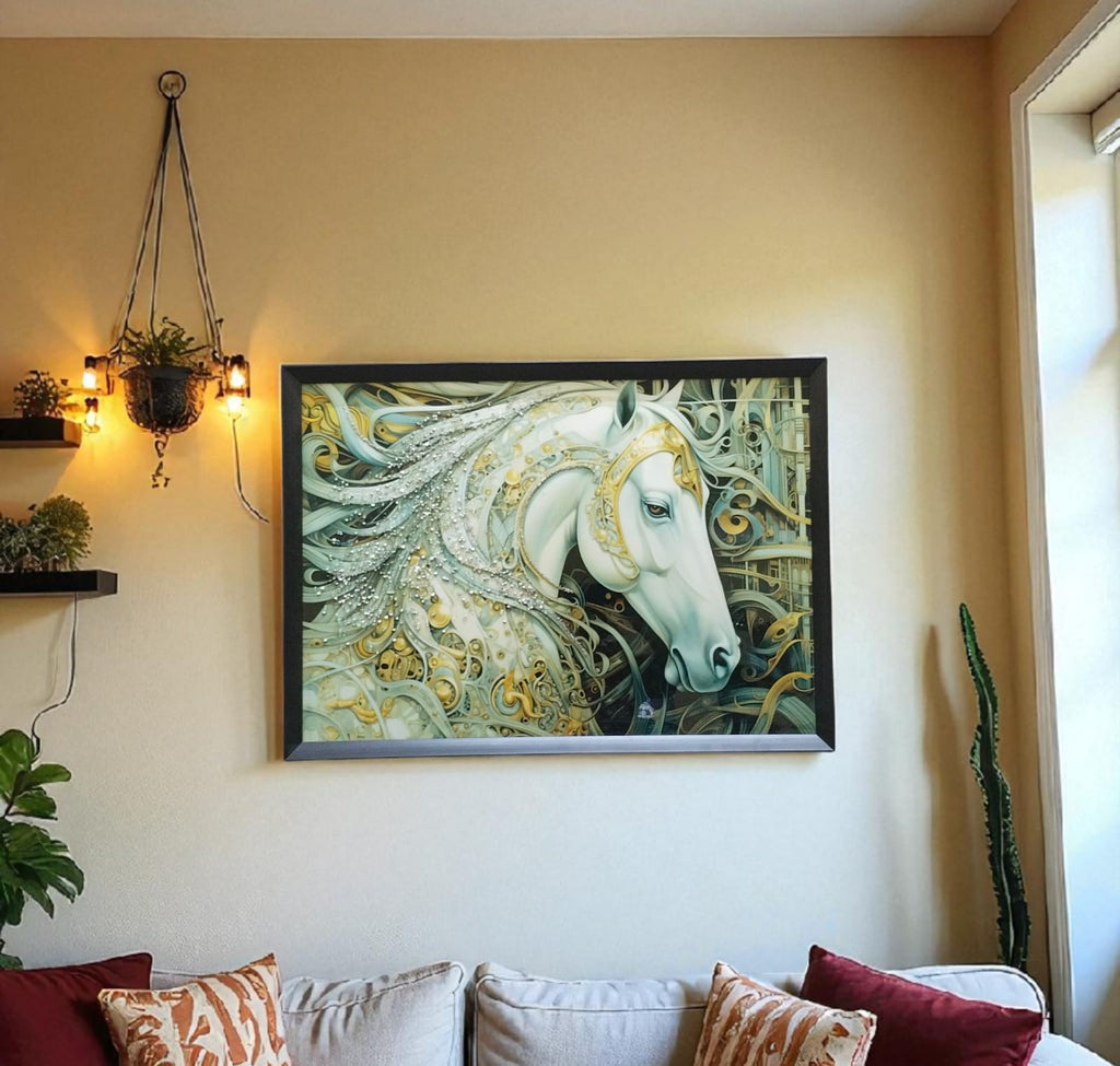 Elegant Horse Wall Hanging Photo Frame – 20x24 Inches