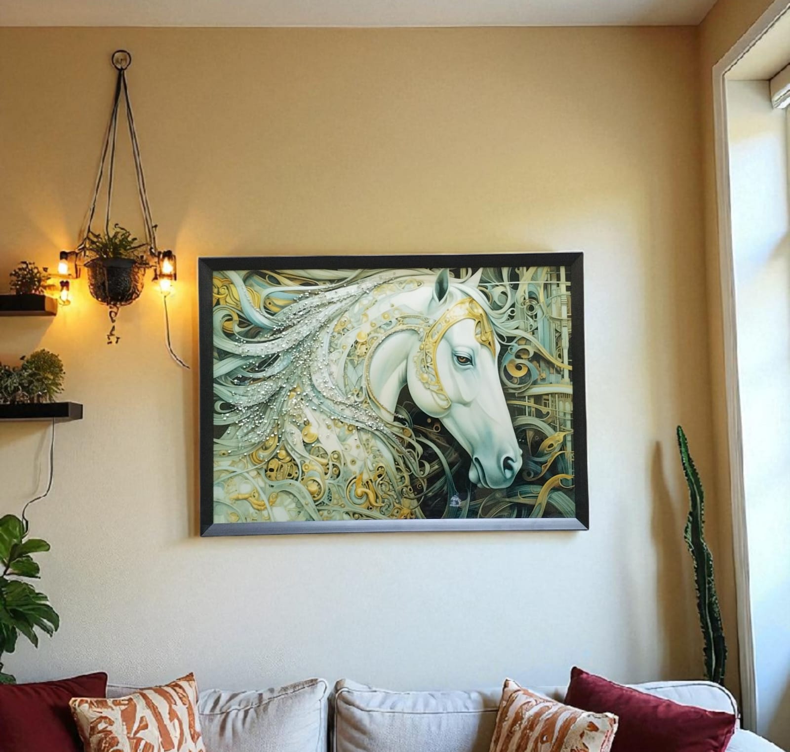 Elegant Horse Wall Hanging Photo Frame – 20x24 Inches