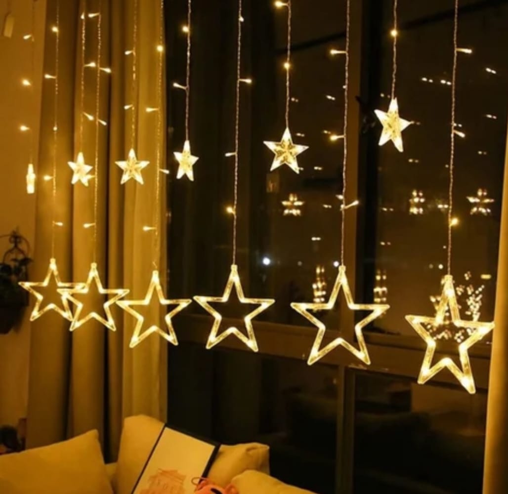 3M Star Curtain LED Yellow Lights