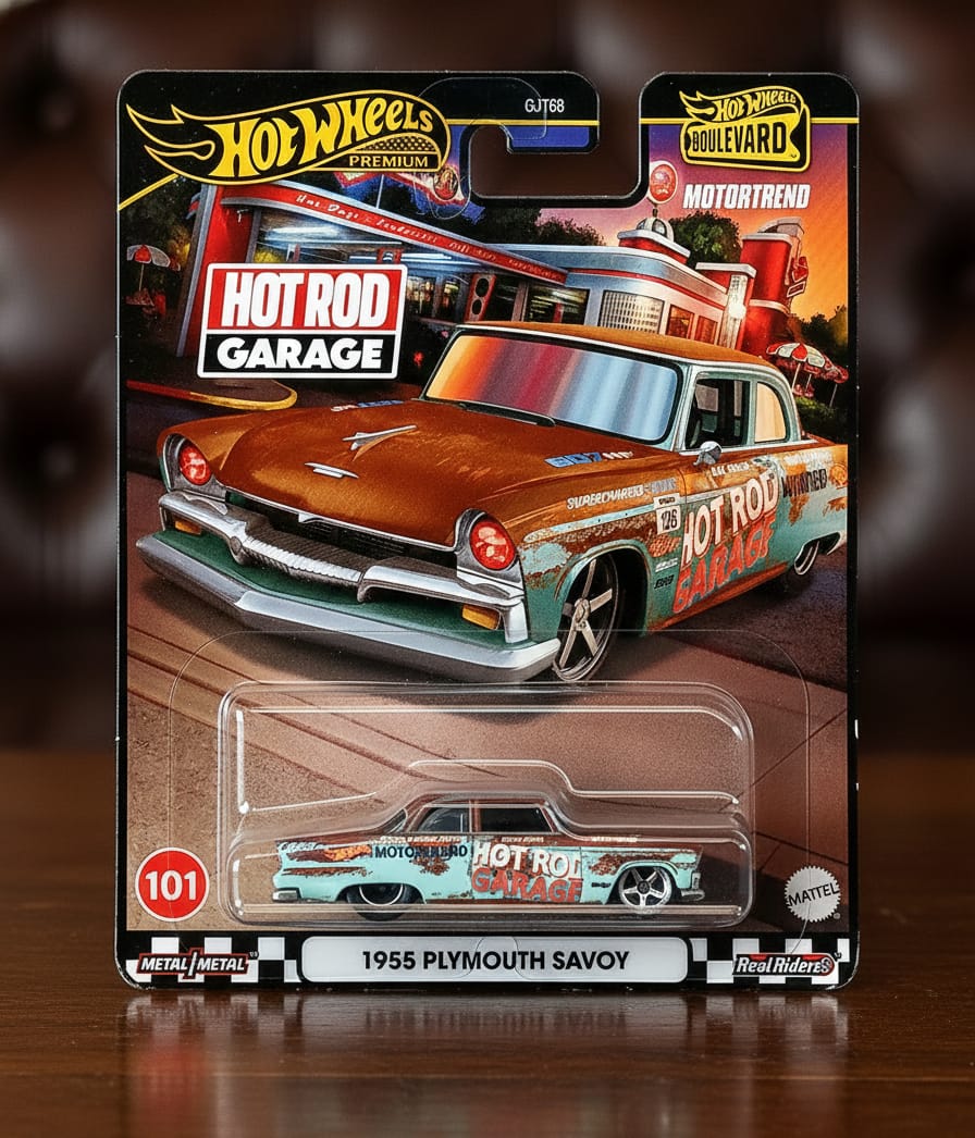 Hot Wheels Premium 1955 Plymouth Savoy – Hot Rod Garage