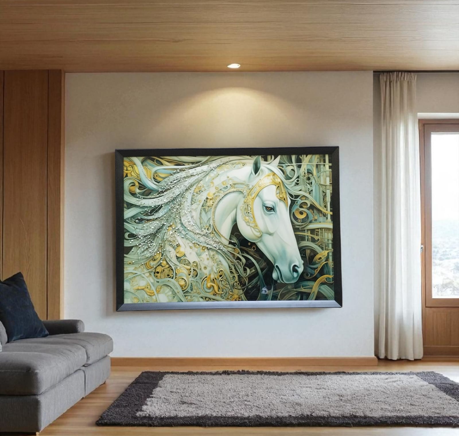Elegant Horse Wall Hanging Photo Frame – 20x24 Inches