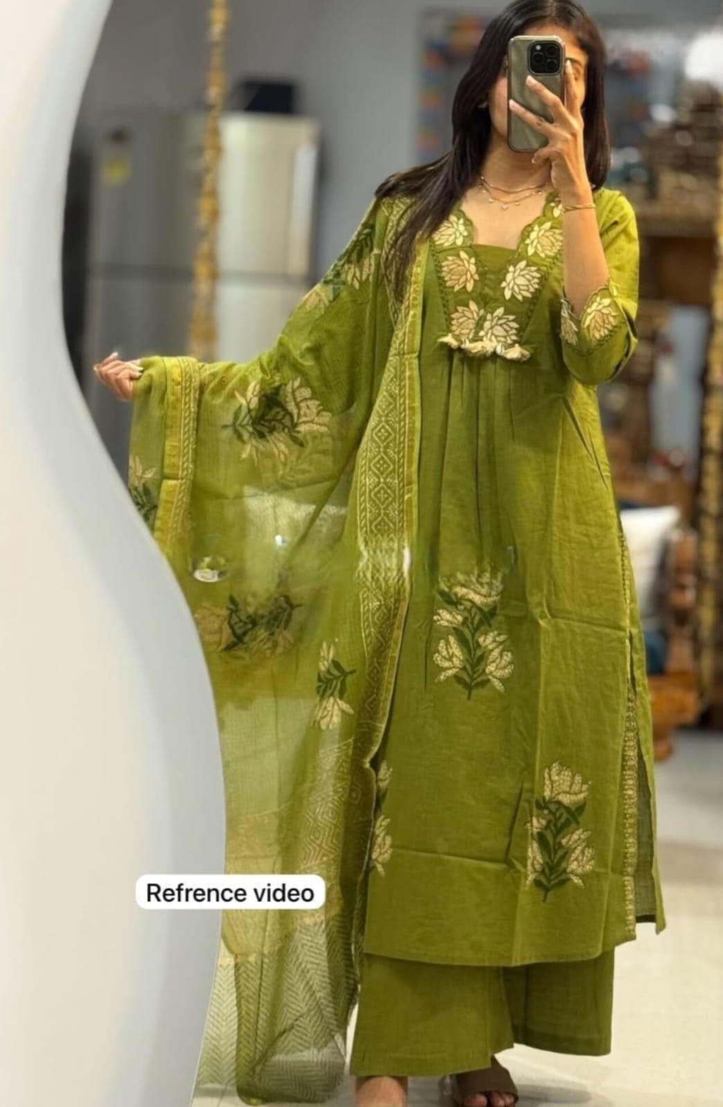 Elegant  Embroidered Anarkali Set with Dupatta