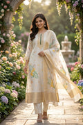 Elegant Floral Cotton Kurti Set with Dupatta – Perfect Everyday Style