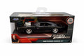 ada Fast & Furious 1970 Dodge Charger With Engine Blower Hard Top 1/32 Scale Diecast Model Car Blac, black