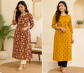 Premium Cotton Printed Kurti for Women | Floral & Trendy Ethnic Wear