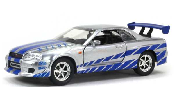 Brian's Nissan Skyline GTR R34 Fast & Furious 1:32 Jada diecast Scale Model Car