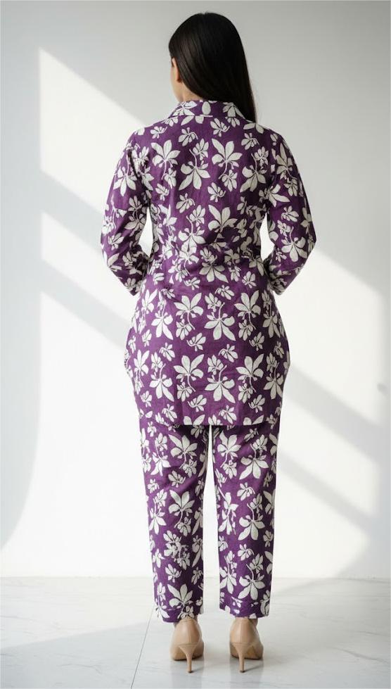 Cotton Floral Print Co-Ord Set for Women