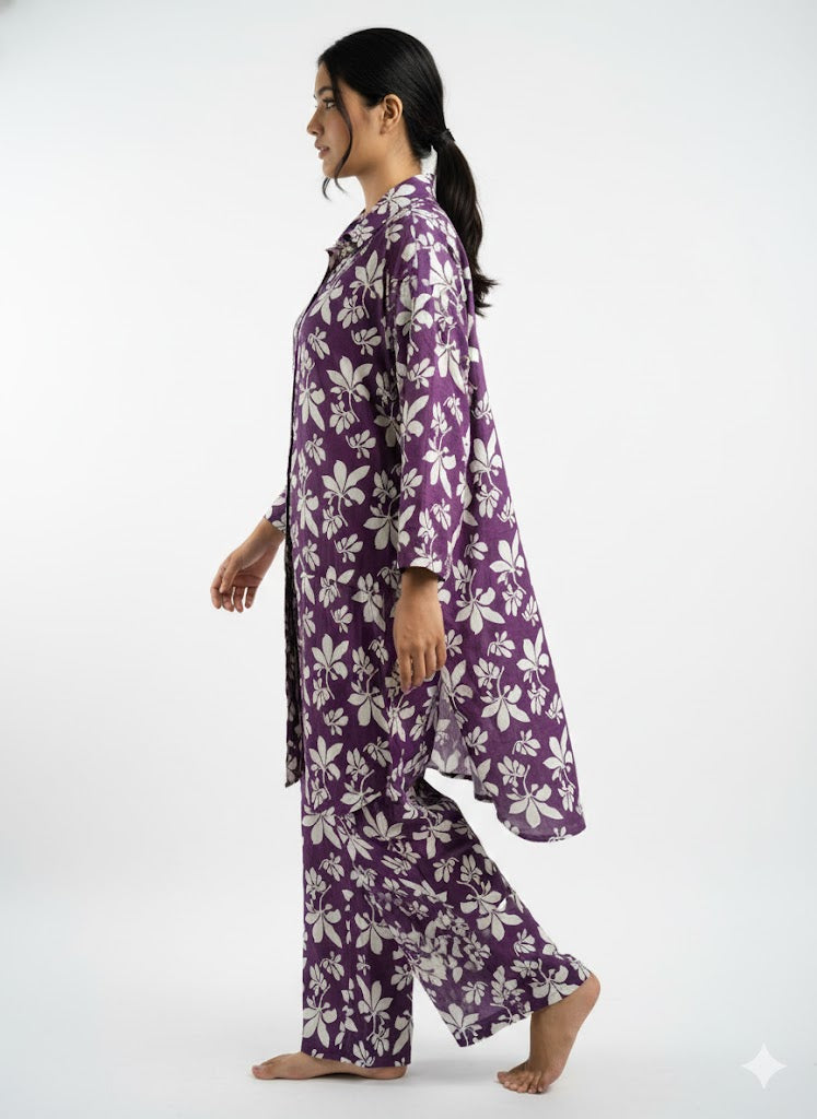 Cotton Floral Print Co-Ord Set for Women