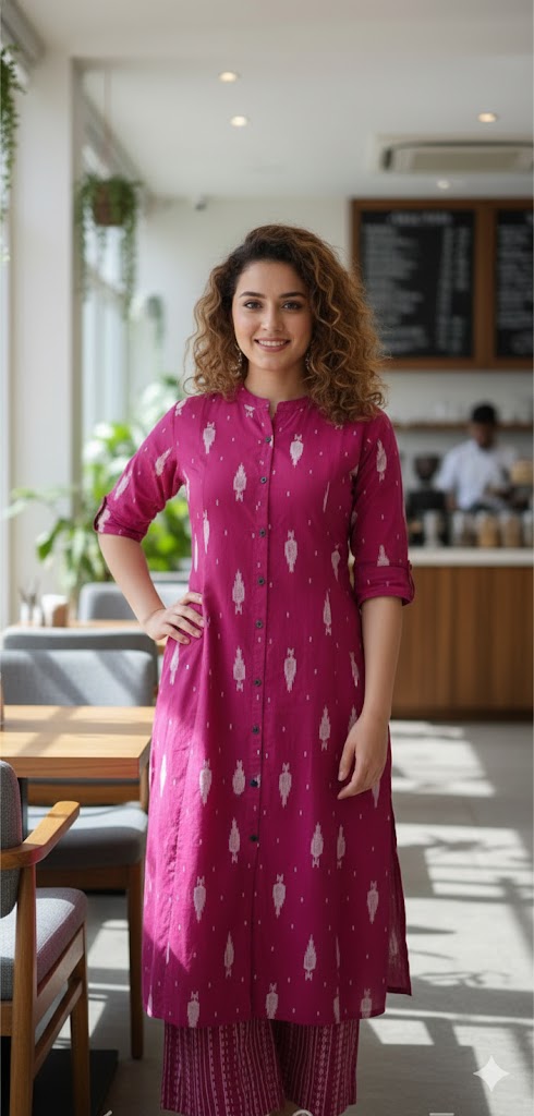 Women's Cotton Kurti with Pant set
